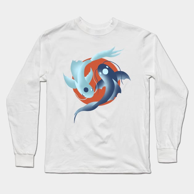 Moon Fish Long Sleeve T-Shirt by farnythehuman